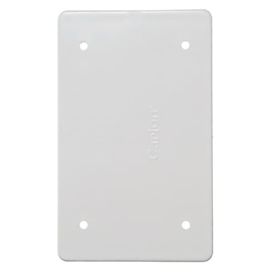 E980CM-CAR Carlon Blank Weatherproof Non-Metallic UV Resistant Device Box Cover, PVC