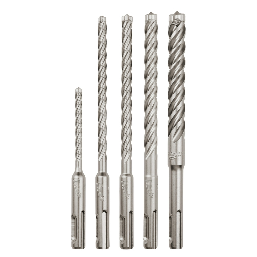 48-20-7498 MX4 Rotary Hammer Drill Kit, 3/16 in Min Drill Bit, 1/2 in Max Drill Bit, 5 Pieces, Carbide/Steel