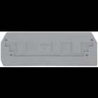 End plate; 2.5 mm thick; gray