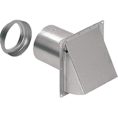 885AL Wall Cap With Louver, For Use With Round Ducts, Range Hood and Bath Ventilation Fan, Aluminum