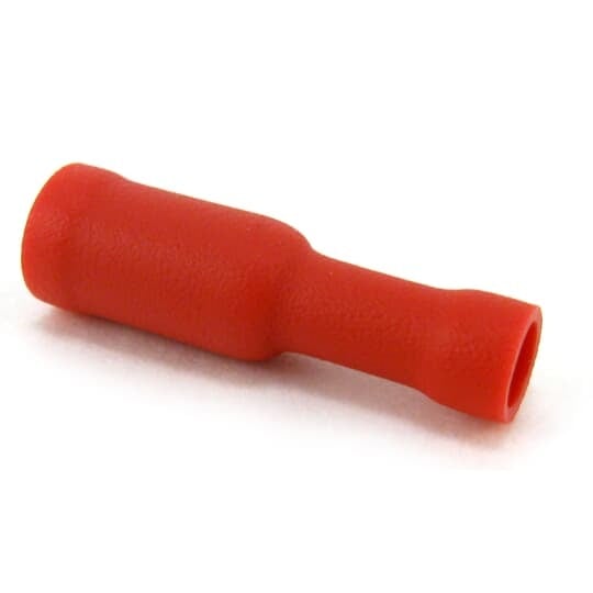 TNF18-4FB-XV Catamount Fully Insulated Bullet Disconnect, 22 to 18 AWG, 0.156 in Dia Bullet, Brass, Red
