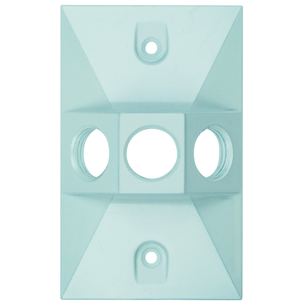 WPB13W Outdoor Lamp Cluster Cover for Single Gang Box, White
