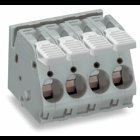 PCB terminal block; lever; 16 mm; Pin spacing 10 mm; 5-pole; CAGE CLAMP; commoning option; 16,00 mm; gray