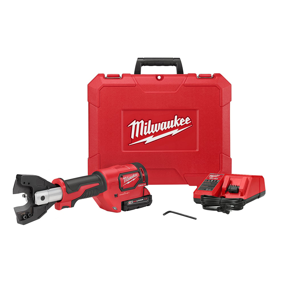 2672-21 M18 Cordless Cable Cutter Kit, 1000 kcmil Aluminum, 750 kcmil Copper Cutting, 18 V DC, 2 Ah Li-Ion Battery