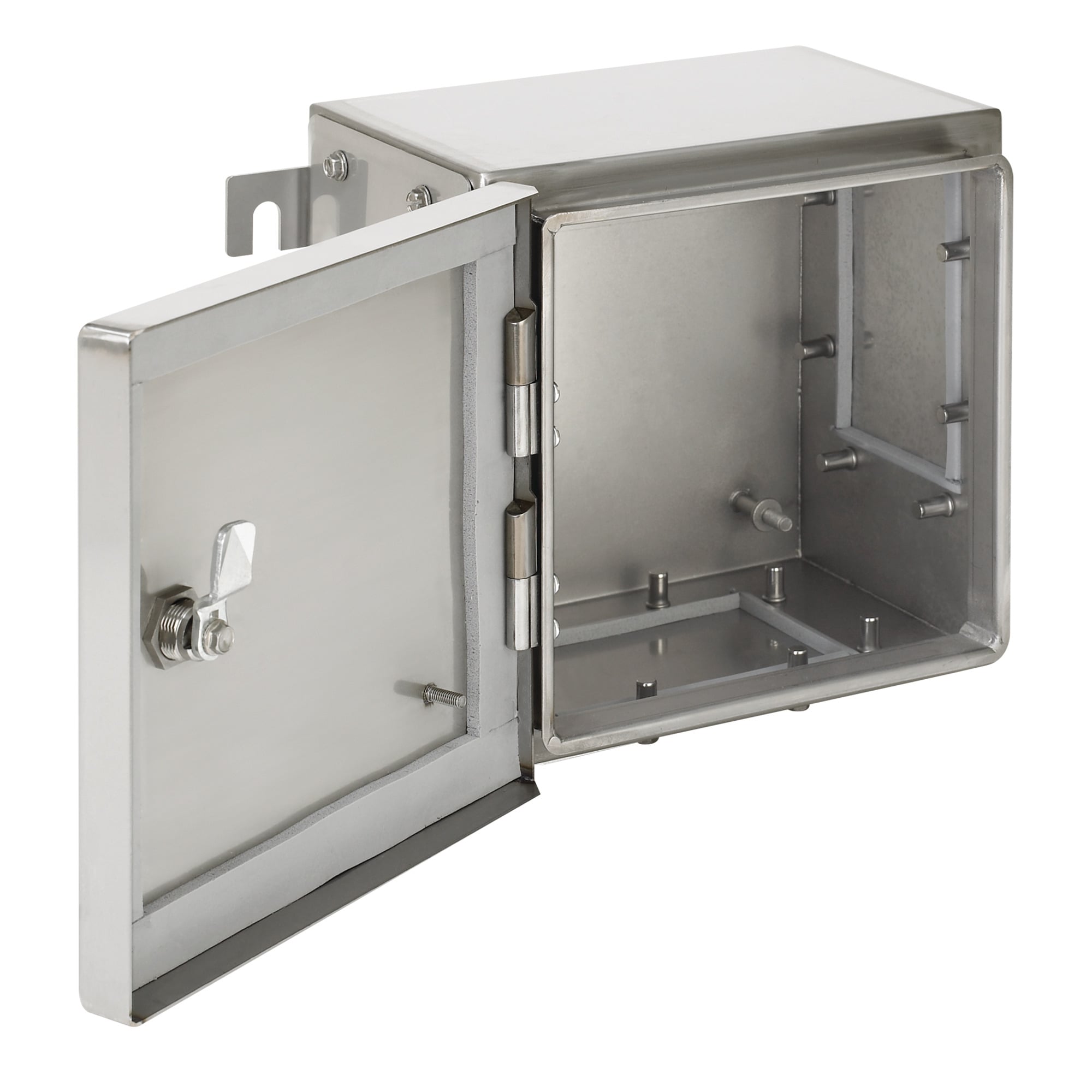 ATEX382616SS61 HL Series Hazardous Location Enclosure With Gland Plate, 380 mm L x 260 mm W x 160 mm D, NEMA 4X NEMA Rating, 316 Stainless Steel