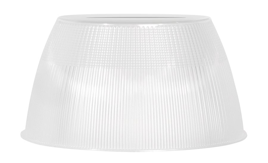 R16SPF Reflector, Short Prismatic Shape, 8-1/2 in H x 16-3/4 in W, Ceiling Mount, Acrylic