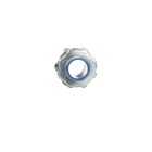 1/2 Inch Hub Connector, Steel Electro Zinc Plated, Nylon Insulated for Use with Rigid/IMC Conduit