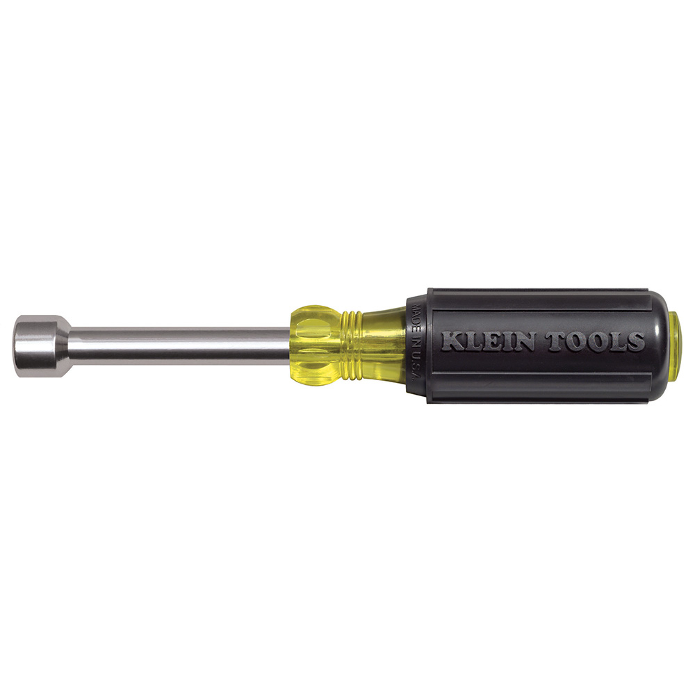 630-1/2M Cushion-Grip Magnetic Nutdriver, 1/2 in, Hollow Shank, Cushion Grip Handle, ANSI/ASME Specified, Polished Chrome
