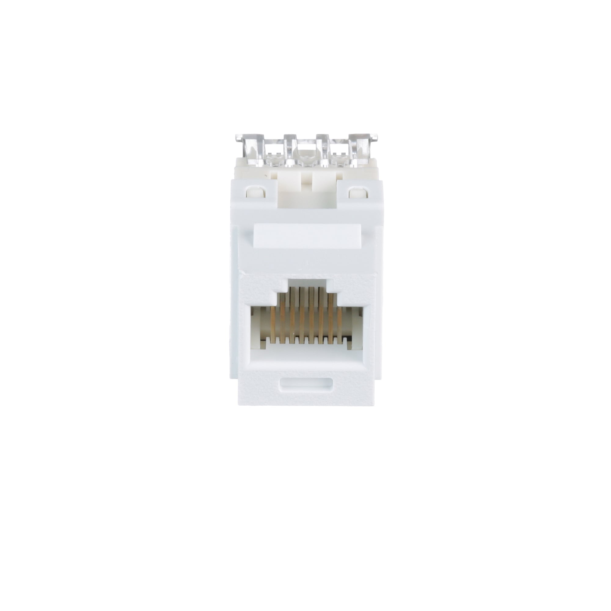 UTP RJ45 Cat 6 Punchdown Keystone Jack Module, WH