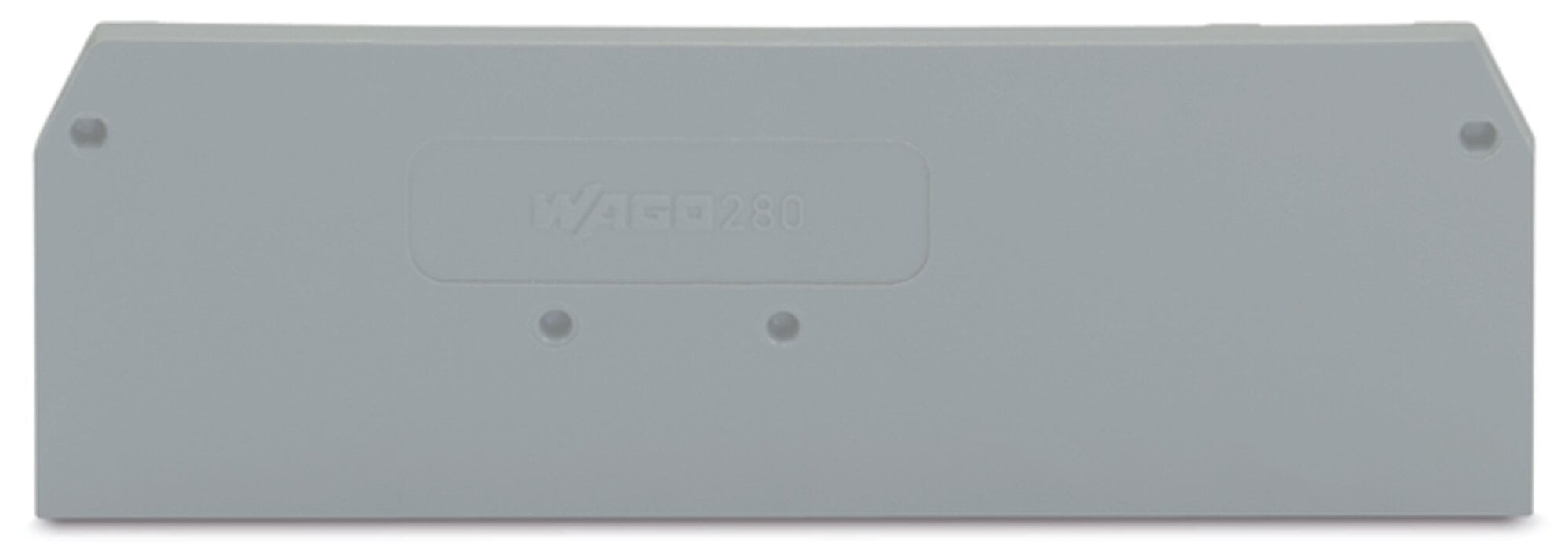 280-314 End and Intermediate Plate, For Use With 280 Series Rail Mounted Terminal Block, Gray