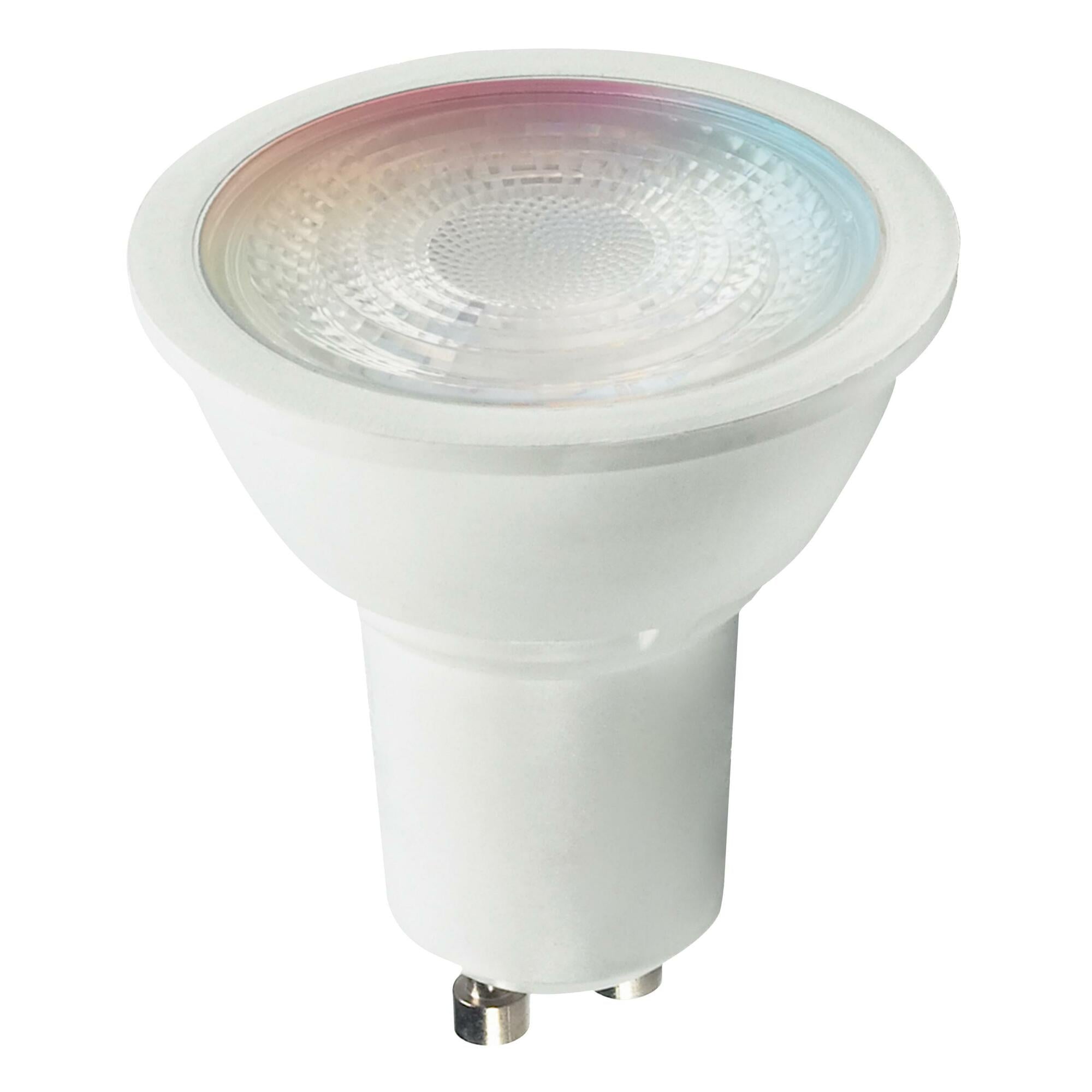 S11278 Color Changing Smart Light Bulb, 5.5 W, GU10 Lamp Base LED Lamp, MR16 Shape, 385 Lumens