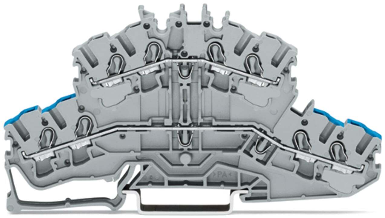 2002-2402 2002 4-Conductor Terminal Block, 2.05 in L x 0.20 in W x 4.13 in H, Polyamide
