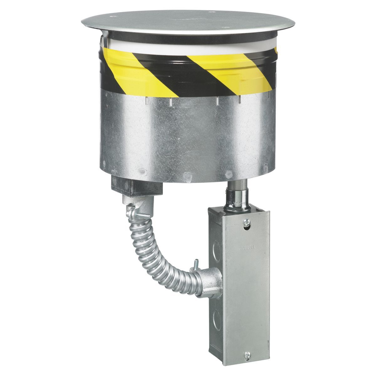 S1R8PTFIT Recessed Standard Sized Poke-Through Assembled Unit, 8 in Hole, Assorted Materials