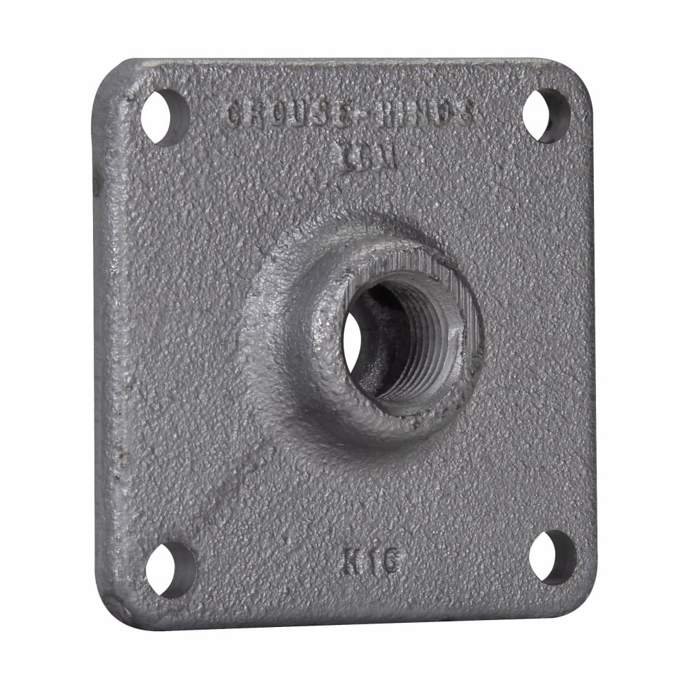 RSMP6 4E Raintight Conduit Hub Plate, (1) 2 in Hub, For Use With 4-1/2 x 4 in Side of RSM and RSS Series Junction Boxes, Feraloy Iron Alloy