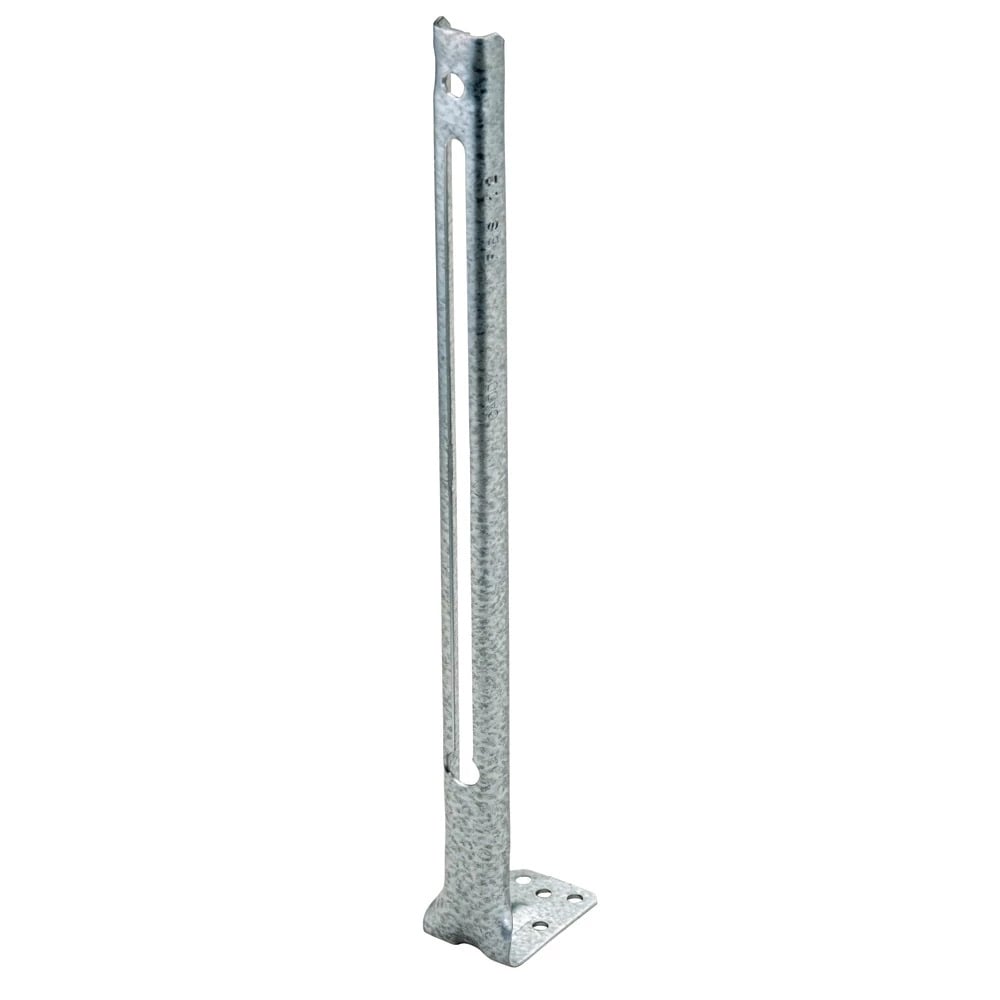 FBS18 Footed Box Support, 18 in H Box, Steel, Pre-Galvanized