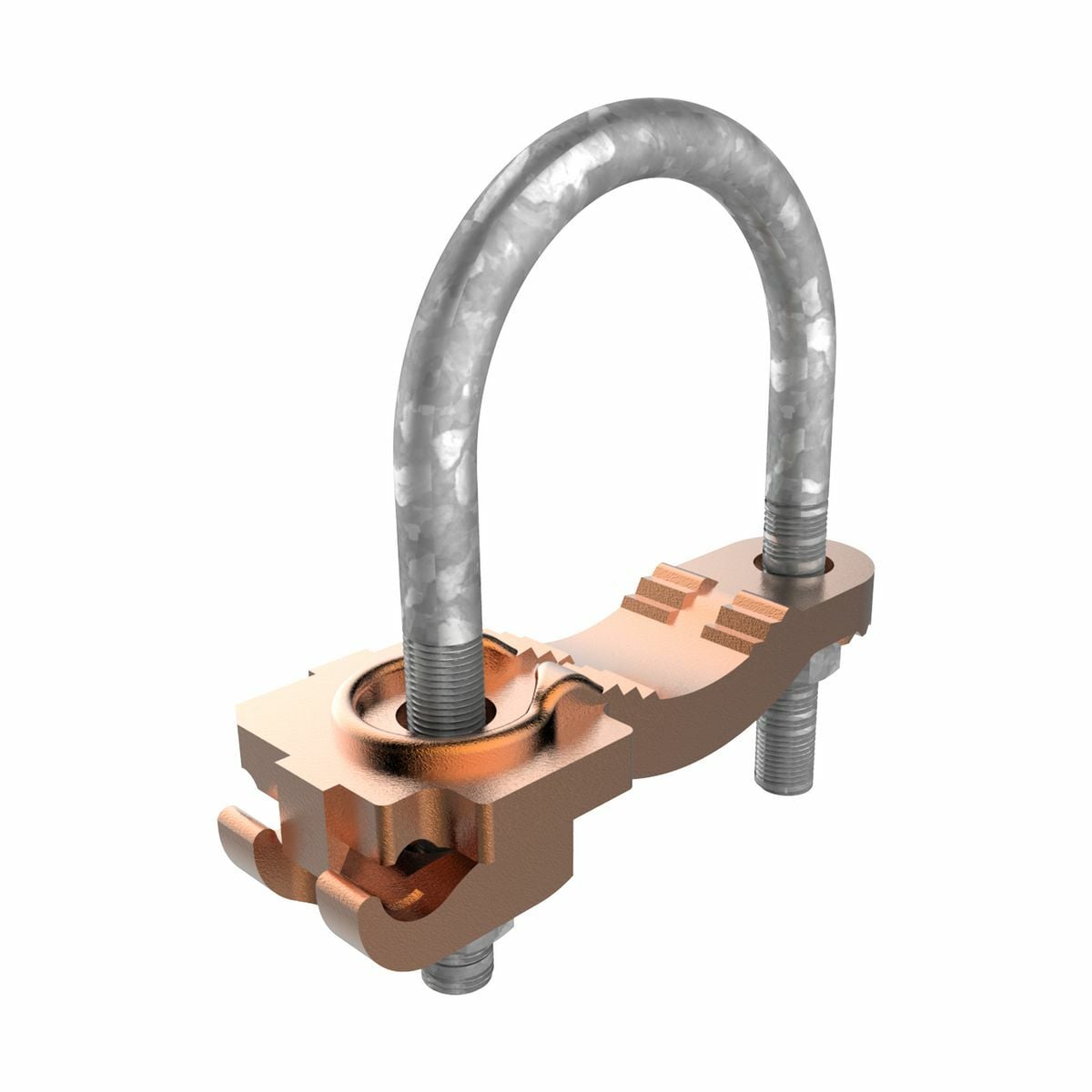 GAR3903 GAR3902 Mechanical Grounding Connector, 1-1/4 to 2 in Rod, 4 to 4/0 AWG Conductor, Copper