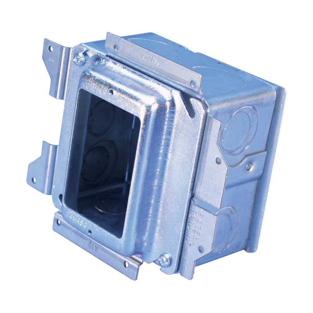 nVent CADDY All-in-One Stud-Mounted With Removable Mud Ring, 1 Gang, w/Ground, 5/8" Drywall, 2 1/2"