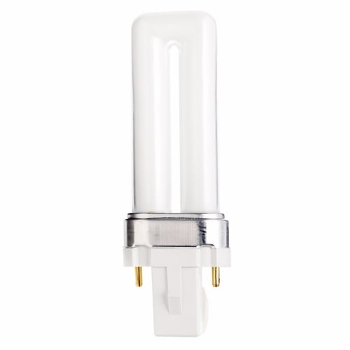 S8301 HyGrade Plug-In Single Twin Compact Fluorescent Lamp, 5 W, G23 Lamp, T4 Shape, 230 Lumens Initial