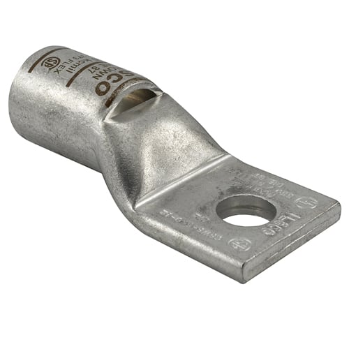 CSWS-8-14 SureCrimp CSWS 1-Hole Lug Compression Connector Sight Hole With Sight Hole, 8 AWG Flex Copper Conductor, Die Code: ILD-21, 1/4 in Stud, Tin Plated Copper