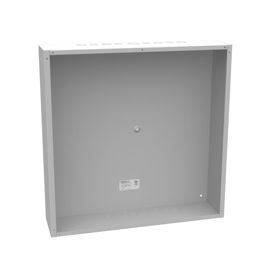 24x6x24 Screw Cover Type 1 UL Listed Steel Knockouts ANSI 61 Gray Cover with Teardrop Slots Mountng Holes in Back
