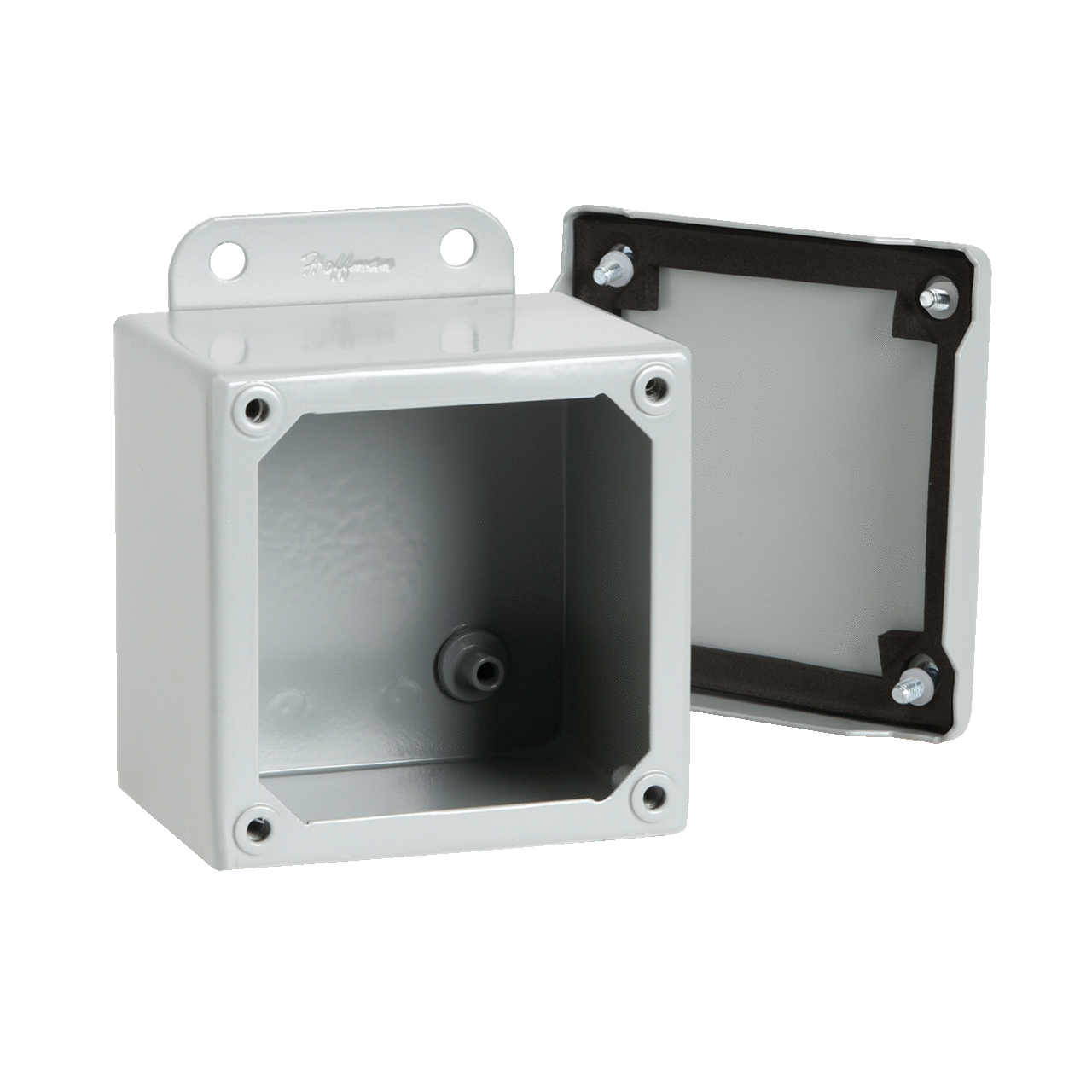 A806SC Junction Box, 8 in H x 6 in W x 3-1/2 in D, Screw/Solid Cover, NEMA 12/IP65 NEMA Rating, Steel