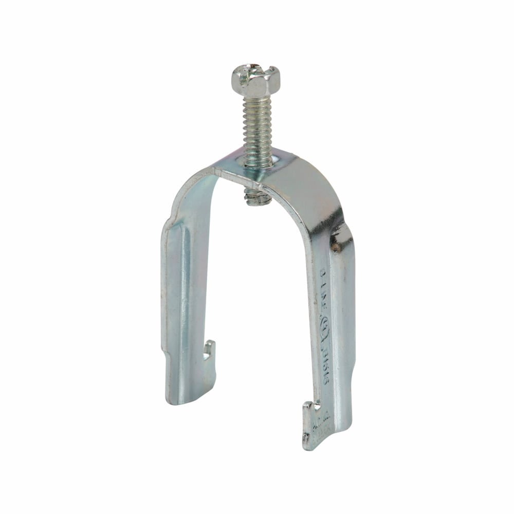 B1508S Conduit/Cable to Strut Clamp With Saddle, 1/2 in Conduit, 200 lb Load, 0.25 to 0.68 in OD, Steel