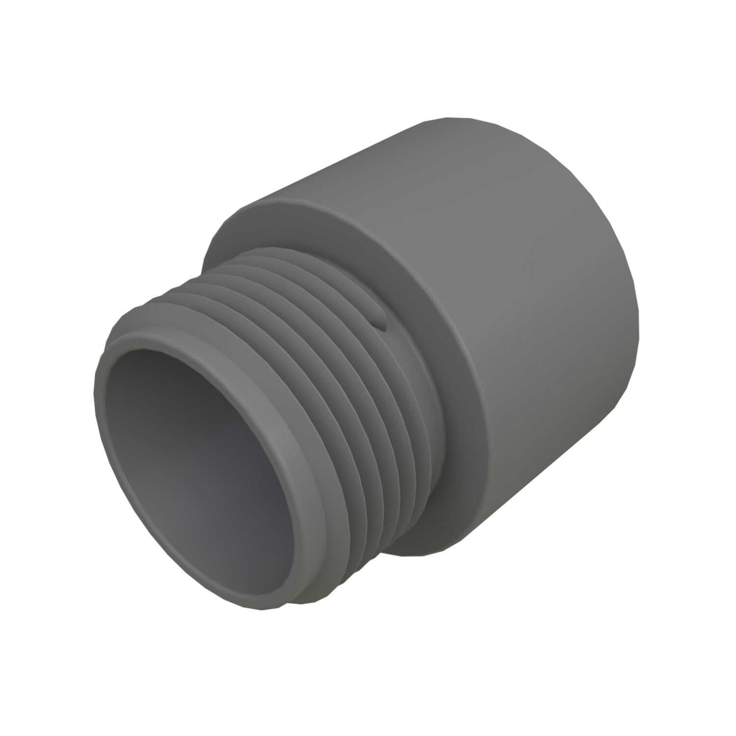 59621 Straight Terminal Adapter, 2-1/2 in, PVC Coated