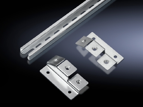 5001082 C-Section Cable Clamp Rail, For Use With Mounting Plate, VX, TS8, SE, CM, TP Series 1000 mm Enclosure, Sheet Steel