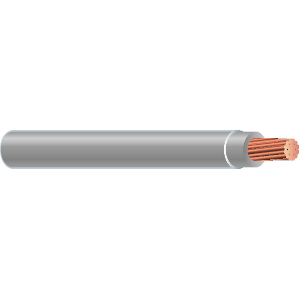 22963301 SIMpull Type THHN/THWN/MTW/AWM Building Wire, 600 V AC, (1) 14 AWG Stranded Copper Conductor, 500 ft L, Gray