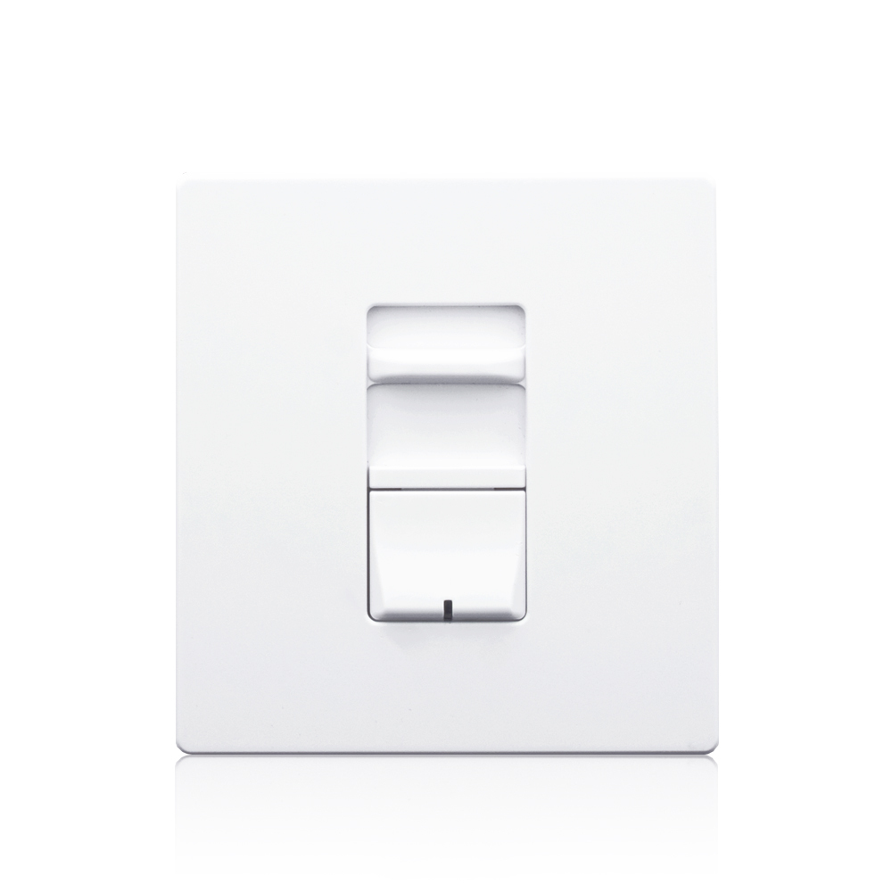 AWSMT-EBW Renoir Wide Wall Box Dimmer With Thin Heat Sink, 120/230/277 VAC, 1 Pole, White