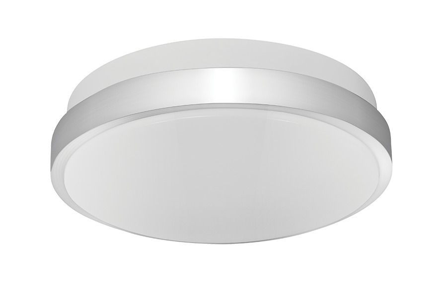 SK12XL12RDN Skeet XL Round Retrofit Fixture With Decorative Ring, 12 W Fixture, 120/208/240/277 V AC, White Housing