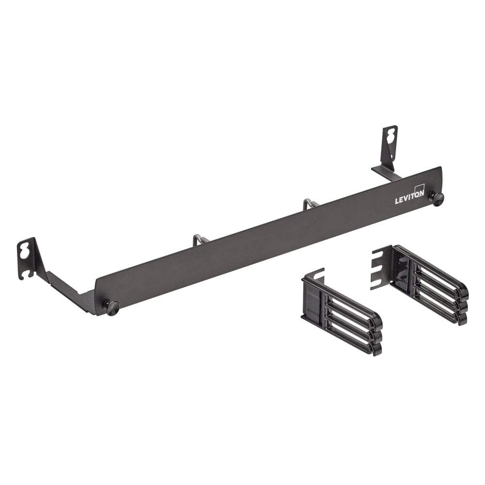 5R1UX-CMT 1-RU Universal Patch Cord Manager Tray, 20.14 in W x 4.55 in D, 16 ga Steel, Black