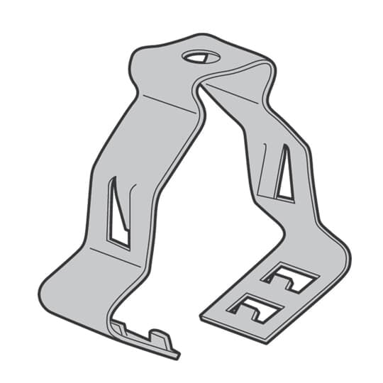 SSF-CC1/2-3/4T Steel City SSF-CC 1-Hole Conduit Clip, 1/2 to 3/4 in Conduit, 100 lb Vertical/25 lb Horizontal Load, Steel