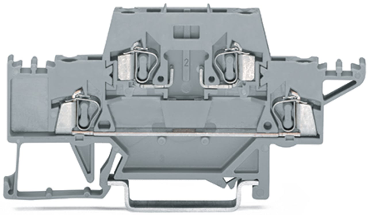 280-528 Operating Tool Deck Terminal Block, 400 V, 28 to 12 AWG Wire, 3 Poles, DIN Rail Mount