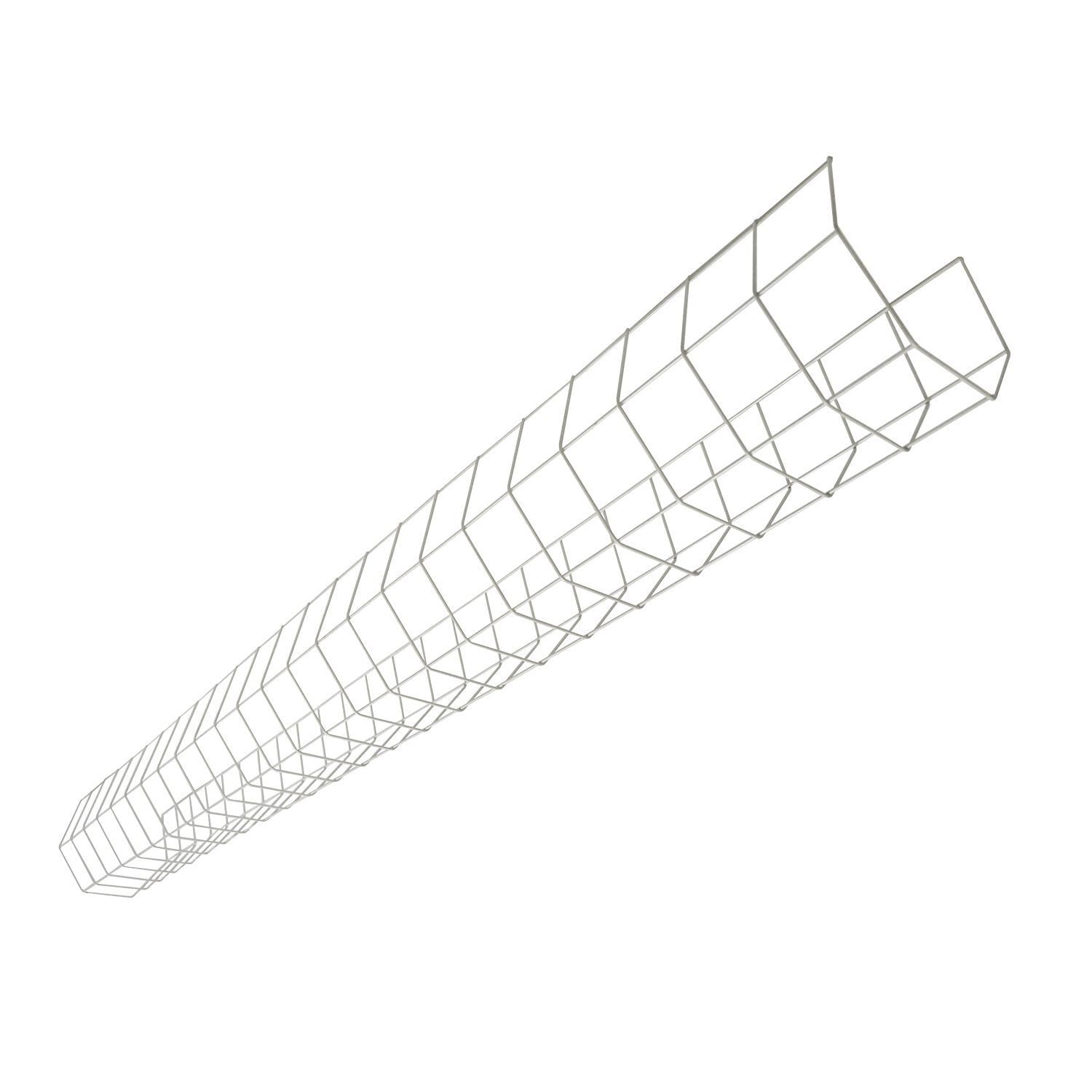 WG/SSF-4FT-B Metalux Commercial Wire Guard, 48 in L x 6 in W x 4-3/8 in H, For Use With SSF Standard Striplite Fixture, Steel, White