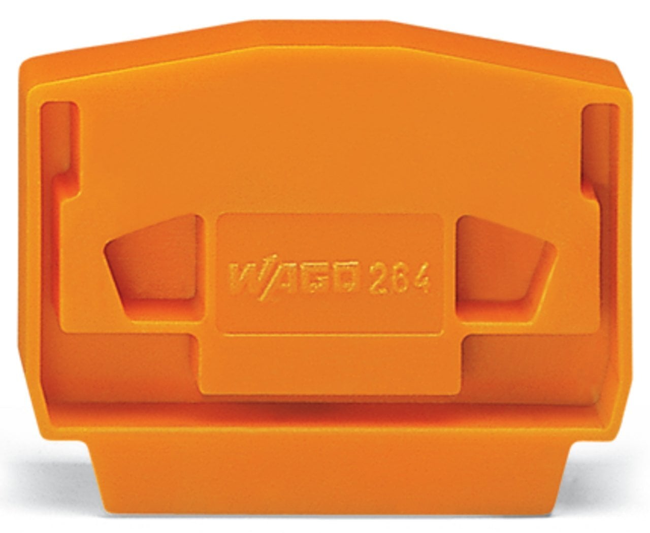 264-368 End Intermediate Plate, For Use With Rail Mounted Terminal Block, Gray