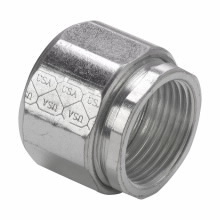 191US 3-Piece Threaded Concrete Tight Conduit Coupling, 3/4 in, For Use With IMC/Rigid Conduit, Malleable Iron, Zinc Plated