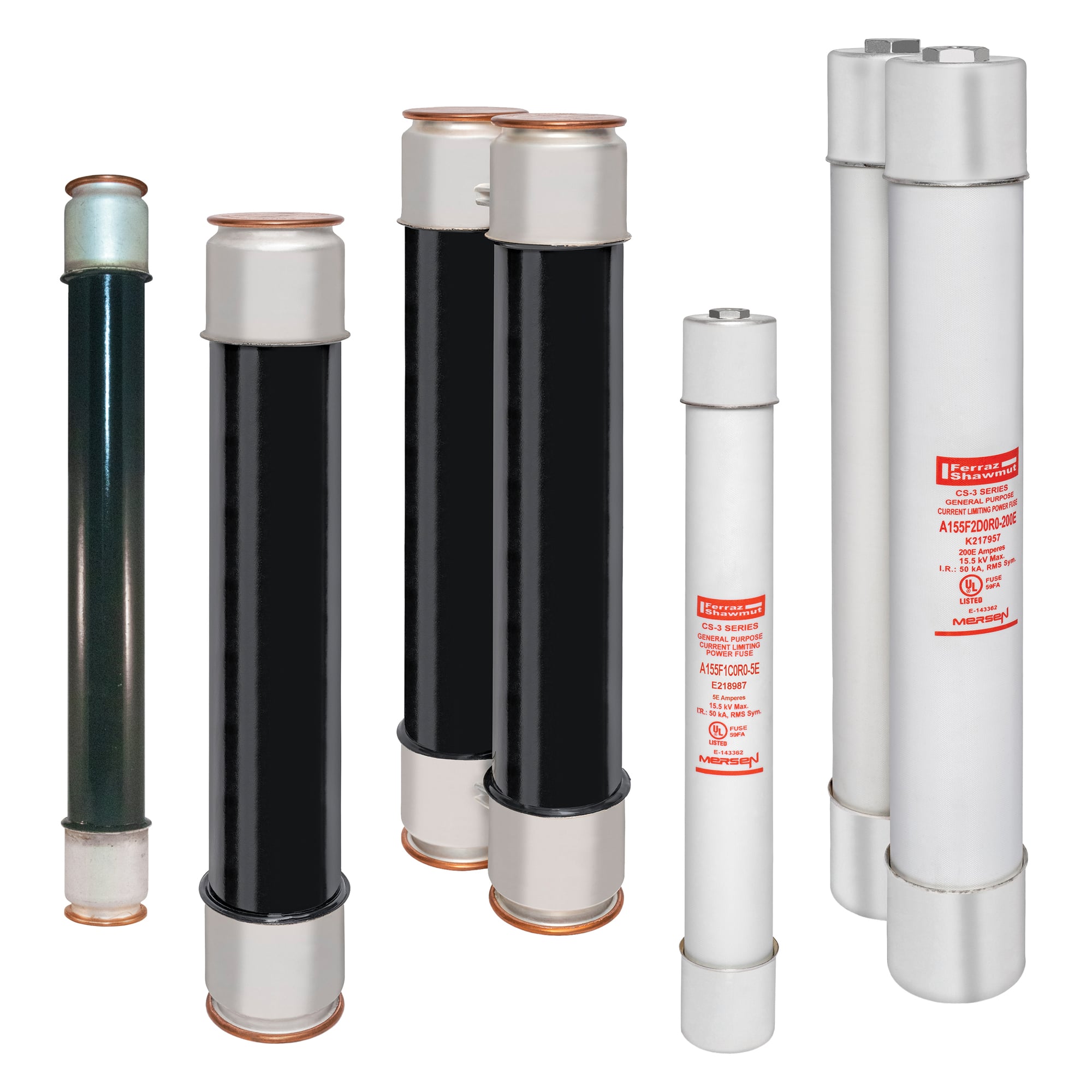 9F60FMH020 Amp-Trap Type EJO1 1-Barrel Medium Voltage Power Distribution Fuse, 20 A, 15.5 kV AC, 50 kA Interrupt, Class: E, Ferrule Body