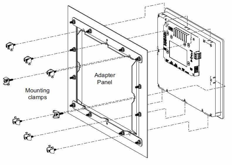 CRA000AD10100000 Adapter Panel, For Use With CRX000 10 Panel Mounting