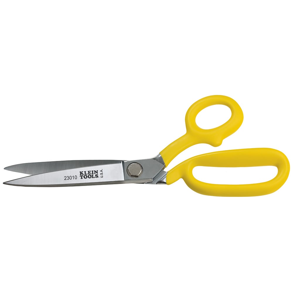 23010 Bent Trimmer, 4-1/2 in L of Cut, 10-1/2 in OAL, Pointed Tip, Serrated Edge, Right Hand