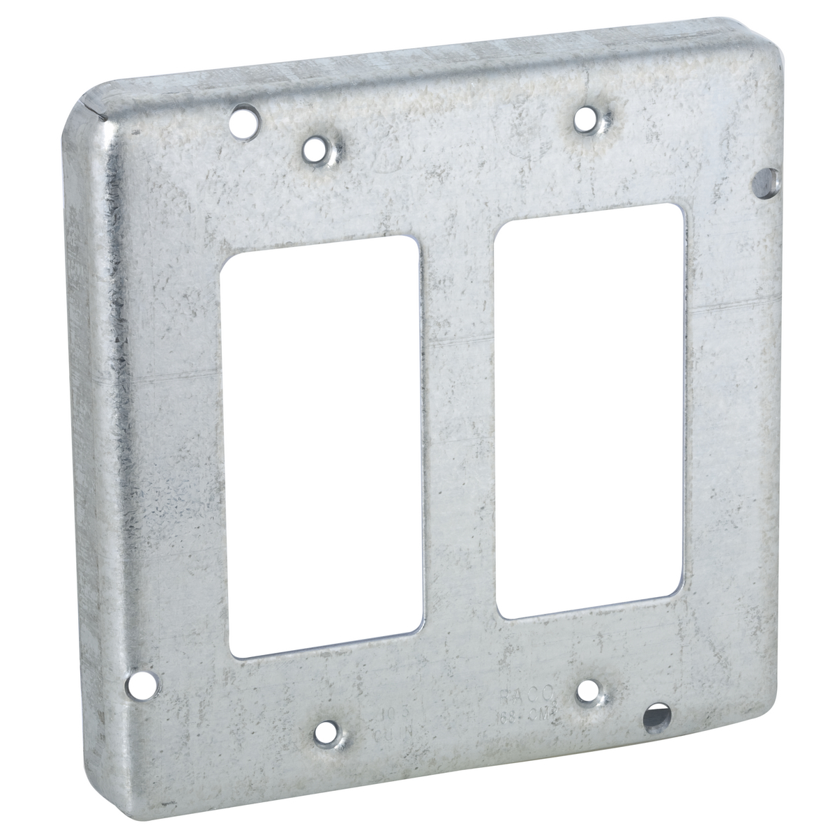 857 Square Exposed Work Cover, 4.69 in L x 4.69 in W x 1/2 in D, Steel