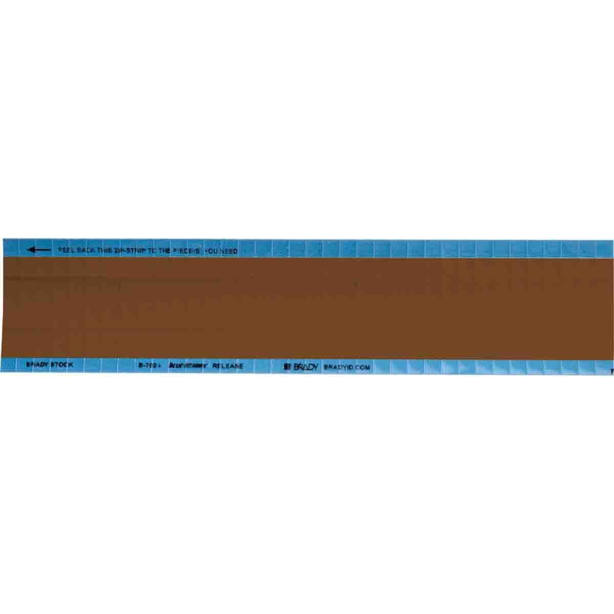 TWM-COL-BR-SC-PK TWM Blank Pre-Printed Solid NEMA Color Scored Wire Marker Card, 3/4 in L x 1/4 in W, Brown, B-702 Low Profile Vinyl Coated Polyester, 72 Markers per Card