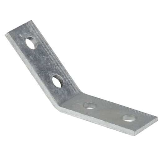 AB228SS6C Superstrut AB228 Obtuse Open Angular Fitting, 4 Holes, 7-1/16 in L x 1-5/8 in W, 45 deg Bend, 316 Stainless Steel