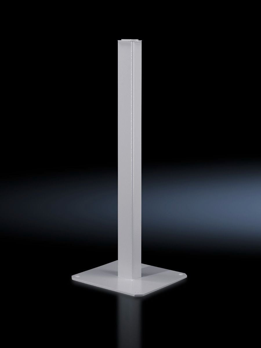6106500 Open/Pillar Small Stand System Pedestal, 43 in H x 3.4 in W x 2.9 in D, For Use With Stand System, Steel, Pale Gray
