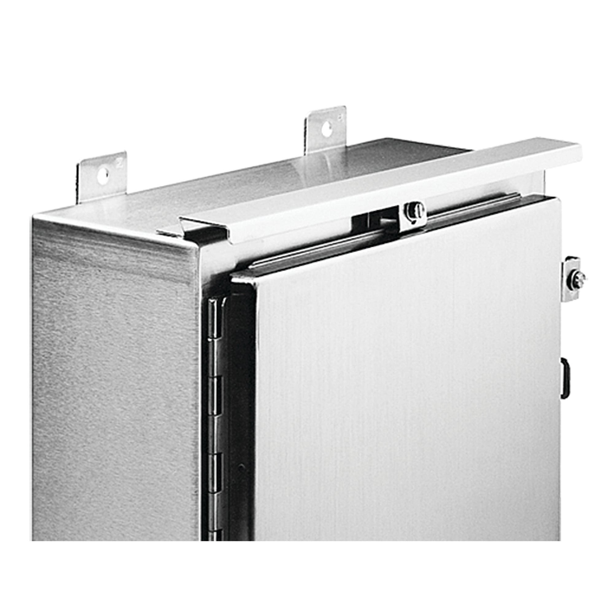 ADK36SS6 A4SY Drip Shield Kit, For Use With 36 in NEMA 4/4X 1-Door Free-Standing Wall Mount Enclosures, 316L Stainless Steel, Gray