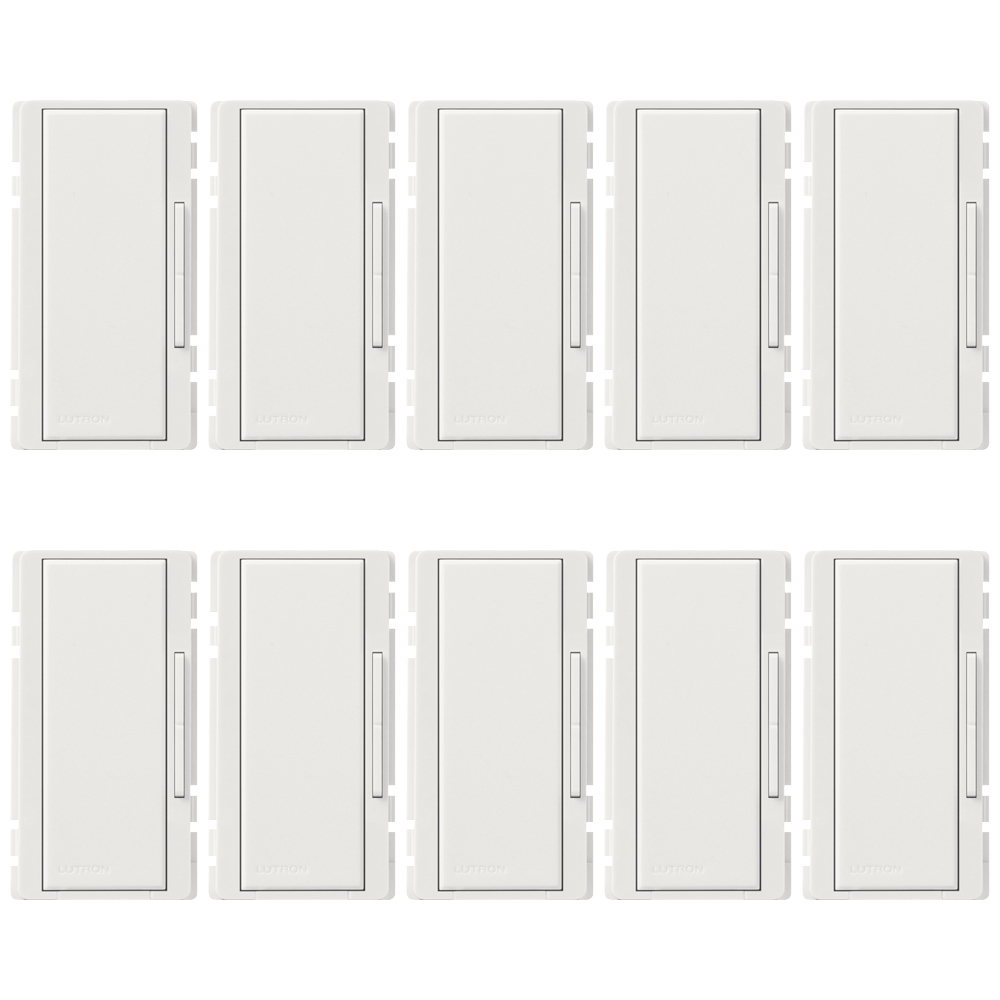 RK-AD-10-WH Replacement Button Kit for Designer-Style Maestro Companion Dimmer Switch, White, 10 pack