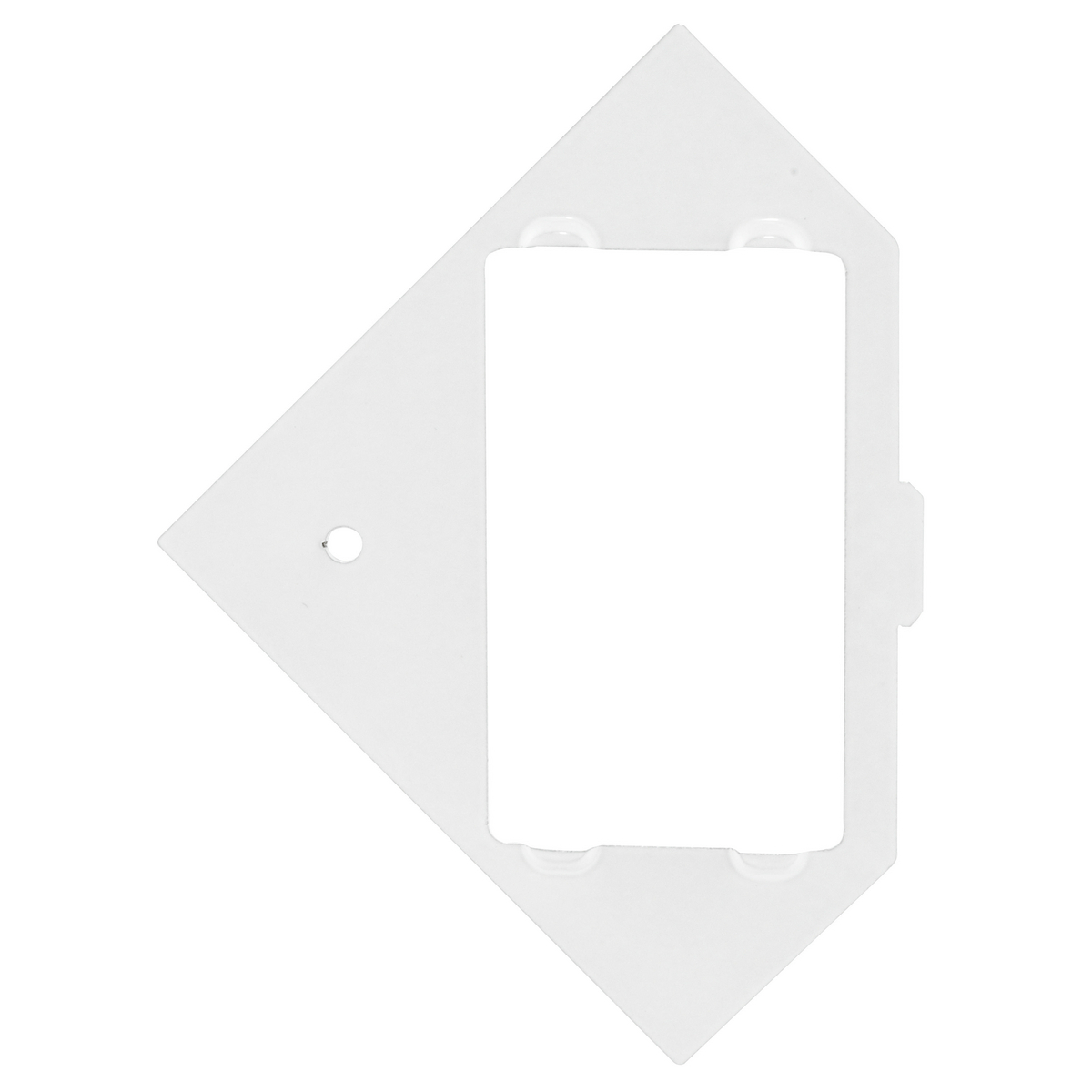 RAFB4SP3UIS RAFB4 Standard Sized Sub Plate, 1.71 in L x 2.88 in W, 4 Gangs, Galvanized Stamped Steel