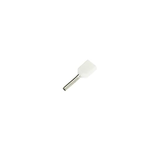 F8000 Sta-Kon F Series Insulated Wire Ferrule, 20 AWG Stranded Copper Conductor, 0.591 in L, Copper, White