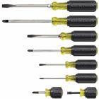Screwdriver Set, Multi-Application, 8-Piece, These screwdrivers are a general-purpose selection of the most frequently used screwdriver tips and sizes