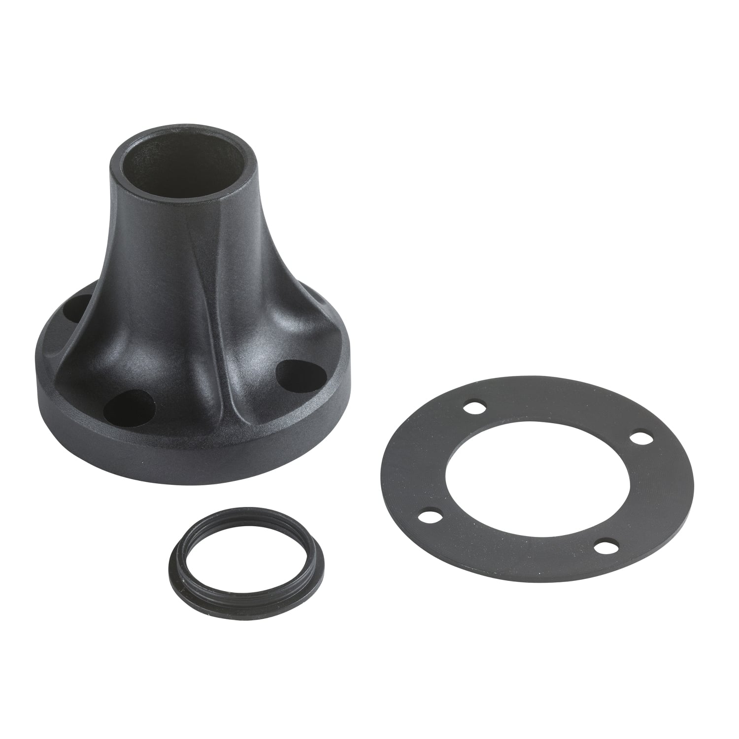 XVBZ01 Mounting Base Fixing Plate, For Use With Harmony XVB Series 70 mm Tower Light and Beacon, Plastic, Black
